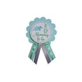 Dinosaur Baby Shower Pins for Mommy Daddy Grandma Jungle Family to wear, It's a Boy Baby Sprinkle (MOMMY)