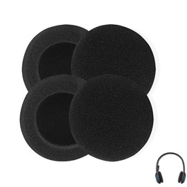 LUYING Earpads Headphone Covers Headphones Replacement High Elasticity Durable Earpads Diameter 55MM Headset Cover Set of 4 Earphone Covers Soft Comfortable Easy Installation High Elasticity Light