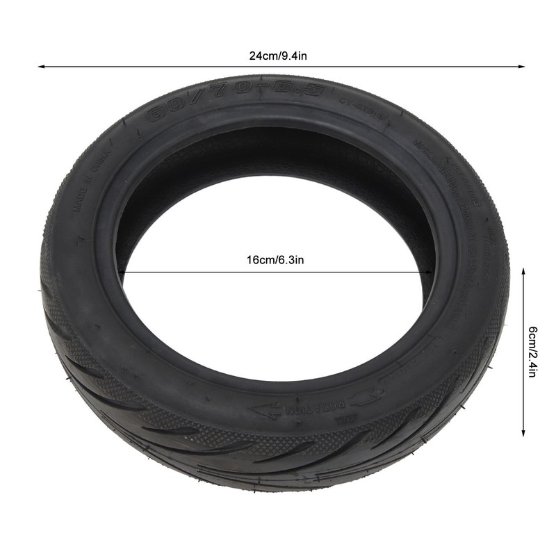 60/70‑6.5 Electric Scooter Vacuum Tire Rubber Shock Absorption Electric Scooter