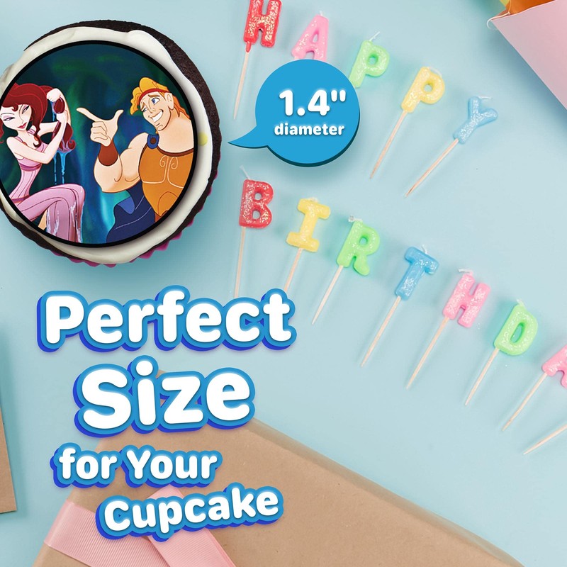 30 Mythical Hero Cupcake Toppers Edible Wafer Sheet