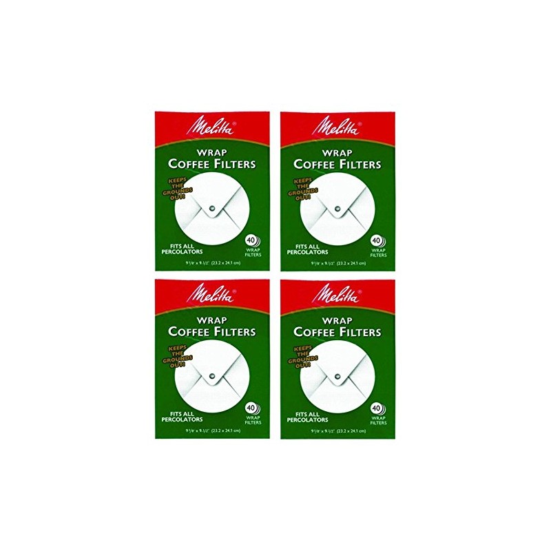 Melitta 627402 Super Premium Wrap Around Coffee Filters 4-pack, 40