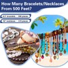 500 Feet Stretchy Bracelet String, 1mm Elastic String for Bracelets,