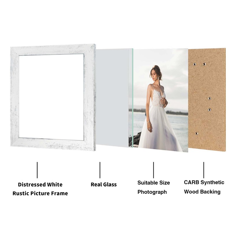 iRahmen 8x10 Picture Frame Set of 4, High Definition Glass
