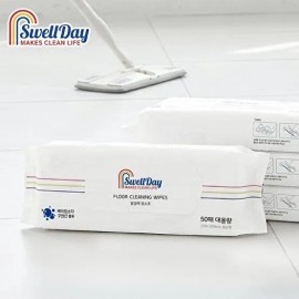 홈스웰 스웰데이 물걸레 청소포 150매 (50매입 3팩) Swellday Wet Mop Cleaning Cloths 150 Sheets (3 Packs of 50 Sheets)