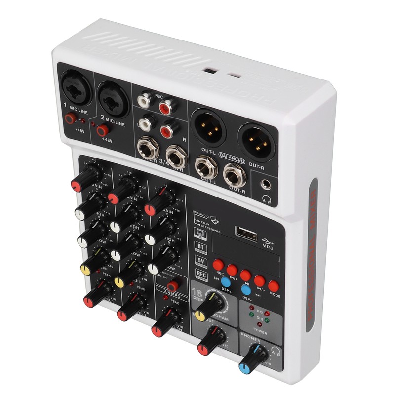 BMG‑04D 4 Channel Mixer 48V Phantom Power Stereo Recording 4