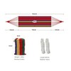 Single/Double Person Rainbow Cotton Fabric Canvas Travel Hammocks 500lbs Ultralight