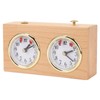 Wooden Mechanical Chess Clock, Quartz Analog Timer Chess Clock Timer,