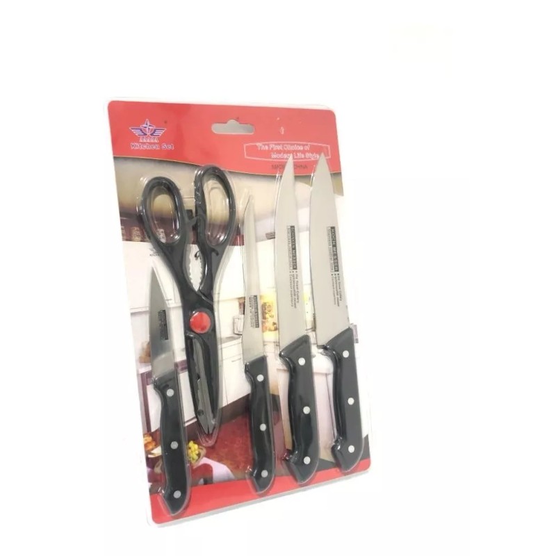 Kitchen Set Mayoreo 10 Set Utensillos De Cocina 4 Cuchillos