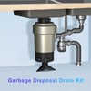 QruiLanTu Garbage Disposal Drain Kit, Kitchen Sink P-Trap 1 1/2,