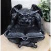 Notre Dame Horned Gargoyle With Spell Book Statue Demonic Bibliography