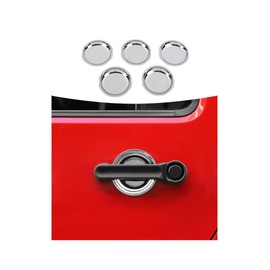 Summleaf Door Handles Bowl Cover Trim Compatible with Jeep Wrangler JK JKU 2007 2008 2009 2010 2011 2012 2013 2014 2015 2016 2017 2018 Recess Guard Decor Protect Exterior Accessories(Chrome)