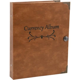 120 Pockets Currency Album + 150 Pockets Coin Collecting Album, Paper Money Banknote Collection Book Bills Holders Supplies for Collectors (40+5 Sheets)
