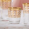 Lorren Home Trends Infinity Gold Ring Double Old Fashion, Set