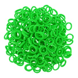 200 Pcs Solid Color Cotton Hair Ties Toddler Girls' Elastics Hair Ties Seamless Ponytail Holder Hair Accessories (green)