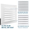 Metal Vent Cover, 6" x 6" Square Soffit Air Vent