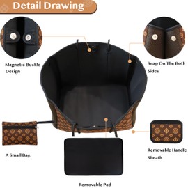 Hibala Neoprene Multipurpose Beach Bag,Gym/Travel/Pool Bag,Tote For Women&Men (Classic Coin Printing)