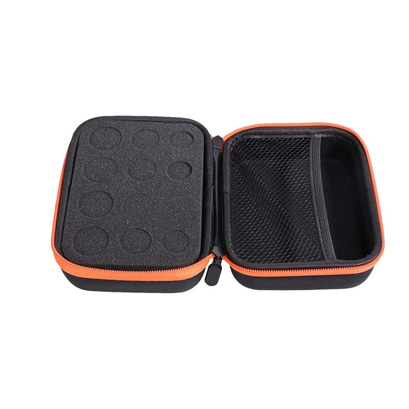 Minkissy 12 Bottle Essential Oil Storage Case - Orange EVA