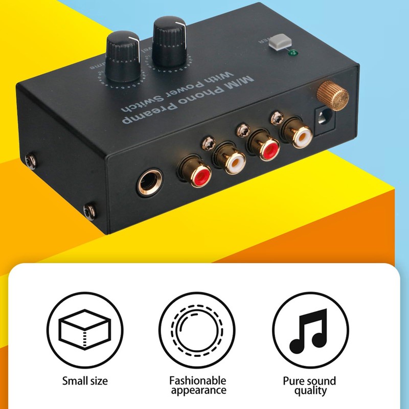 Phono Tocadiscos Preamplificador Preamplificador de Tocadiscos, Preamplificador de Fonógrafo Estéreo