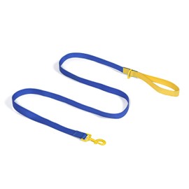 Wags & Wiggles Waterproof Leash Navy- Large | Navy and Yellow Waterproof PVC Leash for dogs | Perfect for Summertime Pool or Lake Fun with Dogs – Stylish and Cute