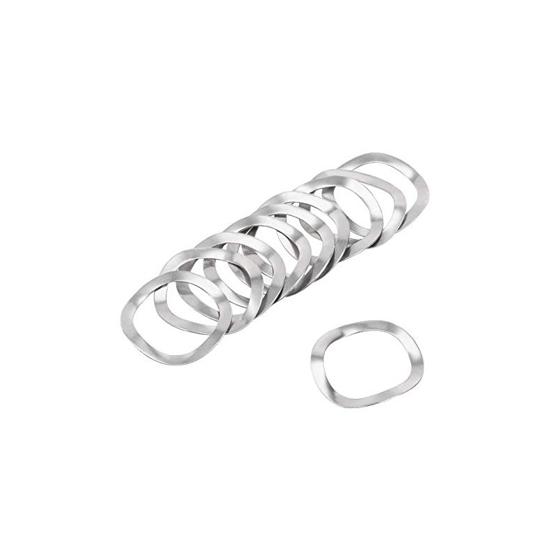 sourcing map 10Pcs 0.63" x 0.83" x 0.01" 304 Stainless