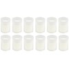 Durable White Votive Candles for Rituals 6.5 x 6 cm,