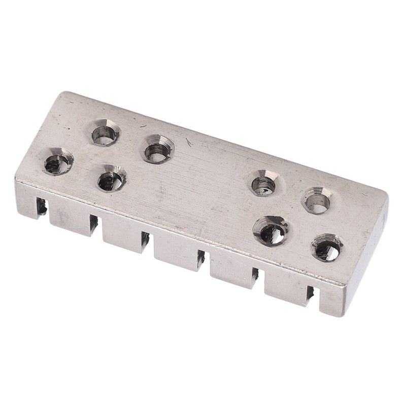6 String Lock with Screws Metal Headless Guitar Bridge String