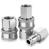 4 Sets NPT 3/8 Inch Stainless Steel Male and Female