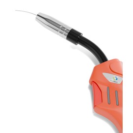 HITBOX MIG Welding Torch MB14AK, 2.6m Hose with Euro Connector, 16mm² Copper-Clad Aluminum Cable, GX16-02 Aviation Plug, 0.8mm and 1.0mm Contact Tips Included, Accessories for MIG/MAG Welding