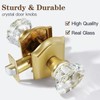 CLCTK Antique Crystal Door Knobs Interior, Passage Hall and Closet