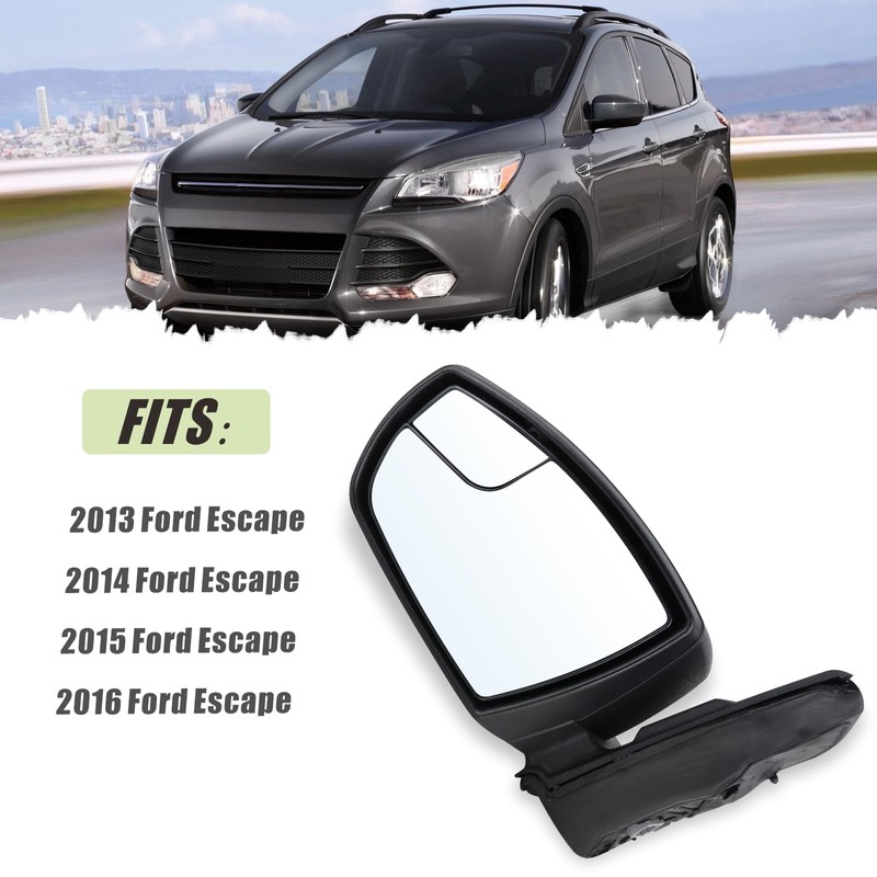 Left Driver Side Mirror Compatible With 2013 2014 2015 2016