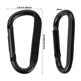 Nivofu Carabiner Clip, 68mm Carabiner Clip Heavy Duty, Small Carabiner Clips for Hiking, Camping, Fishing, Dog Leash & More, Carbine Hook Holds Upto 70Kg