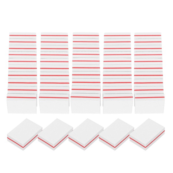 sourcing map 20pcs Mini Nail Buffers, 100/180 Grit Nail Sanding