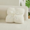 bearberry Super Soft Fluffy Throw Blanket 3D Ribbed Lightweight Cozy