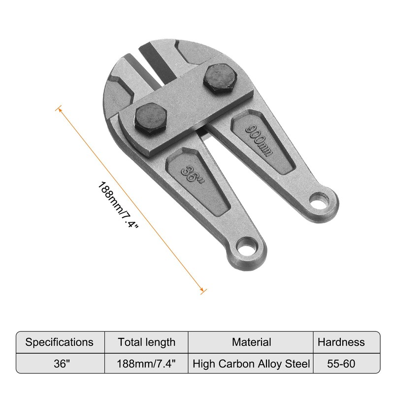 HARFINGTON Bolt Cutter 36" Replacement Jaws Blade Cutter Hand Alloy