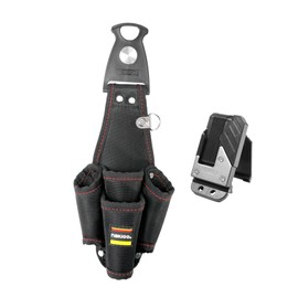 Colcolo Tool Belt Open Tool Pouch Rotatable Oxford Cloth Electrician Pouch Hardware Bag for Handyman Plumbers Construction Workers