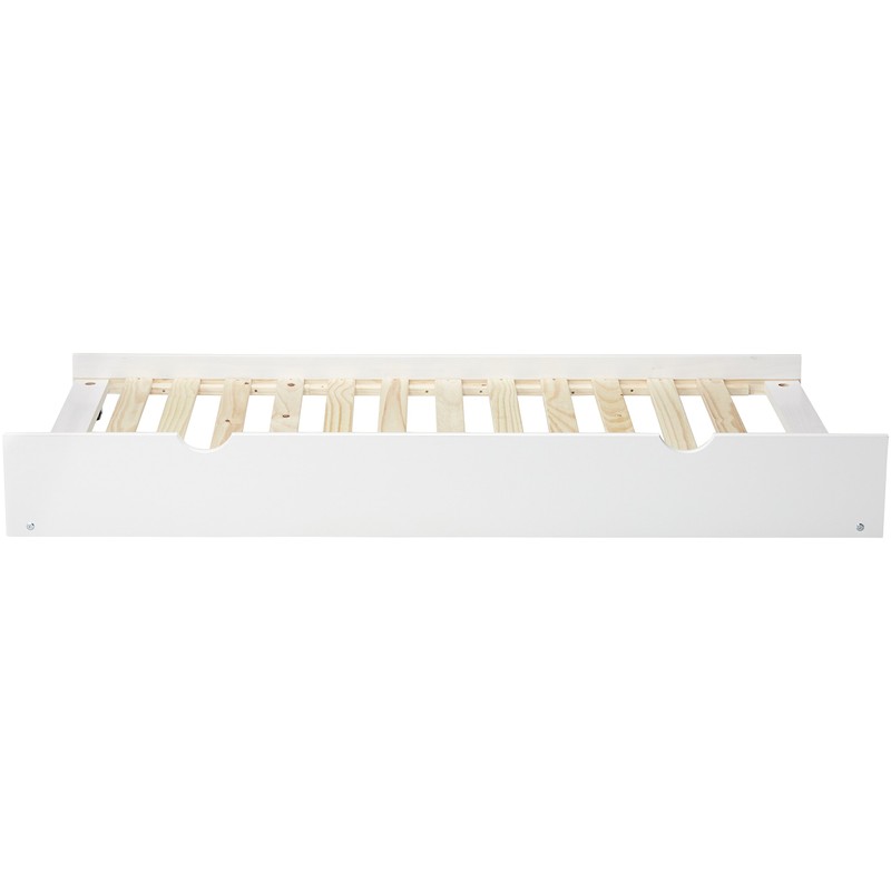 Bunk Bed Kingdom Trundle Bed, Twin, White