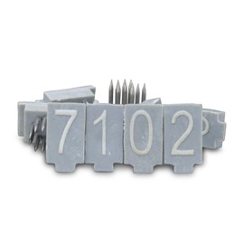 Tattoo digits 3/8" (9.5mm) for standard pliers (0-9)