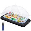 Leitee Inflatable Serving Bar Kit Includes Salad Buffet Tray with