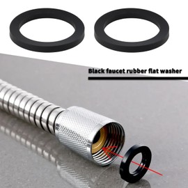 OTOTEC 20PCS Black Rubber Flat Washers 32mm OD 24mm ID 3mm Thickness M24 Flat Washers for Water Butt Tap Faucet Pipe Valve Water Pipe Hose Bolt