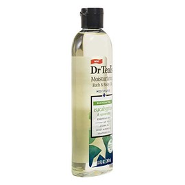 Dr. Teal's Epsom sal de eucalipto y menta aceite esencial de baño – Paquete de 2, 8.8 onzas líquidas, relajación y alivio con fórmula de absorción ráp