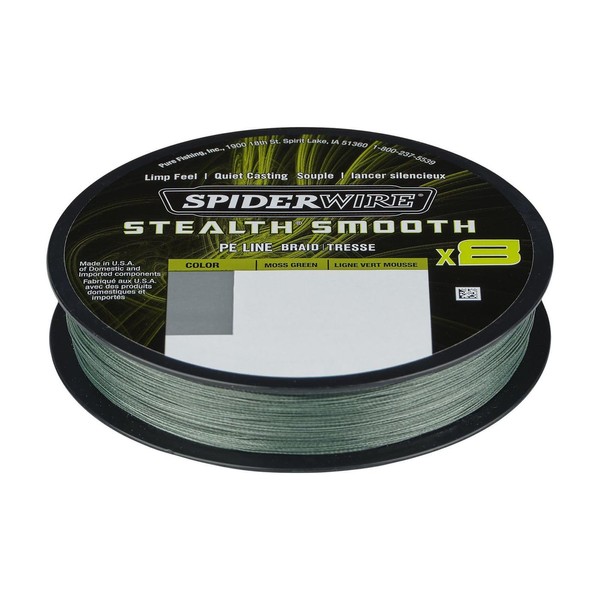 Spiderwire Stealth Smooth 8 2020, 8-Way Braided Line with Micro