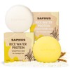 SAPHUS Rice Water Shampoo Bar & Argan Conditioner Bar Set