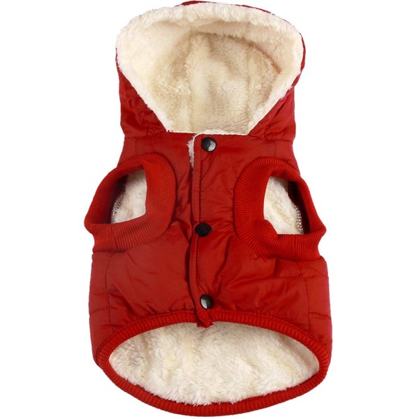 Vecomfy Fleece Lining Extra Warm Dog Hoodie in Winter for
