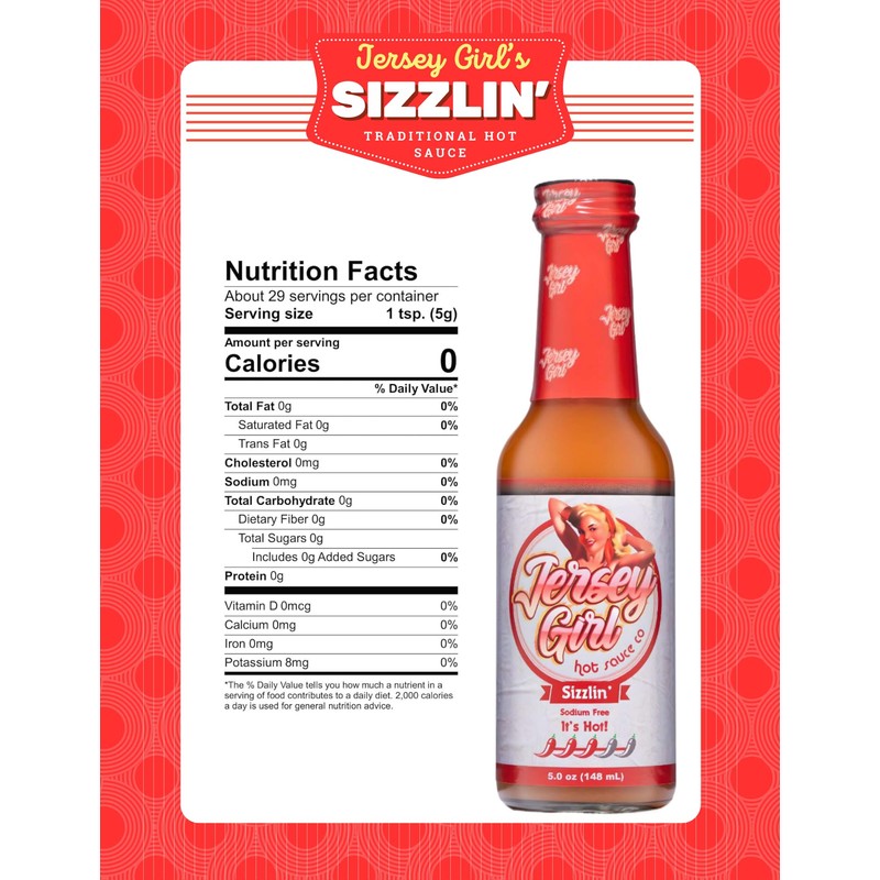Jersey Girl Hot Sauce Co No Sodium/Salt Free - All