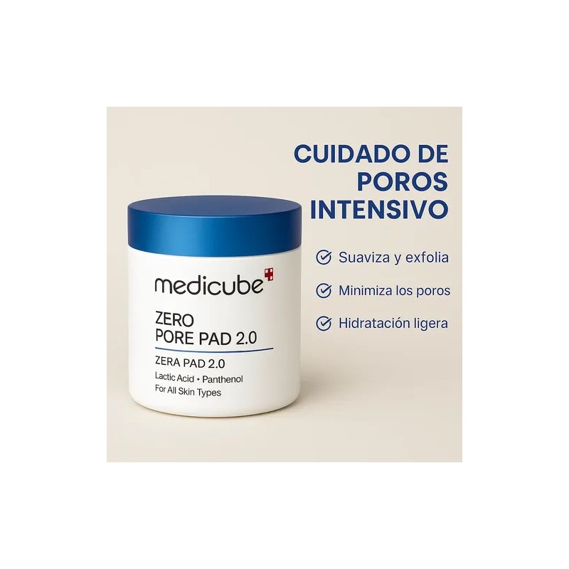 Medicube Zero Pore Pad 2.0, Pads Tónico, 70 Pzs