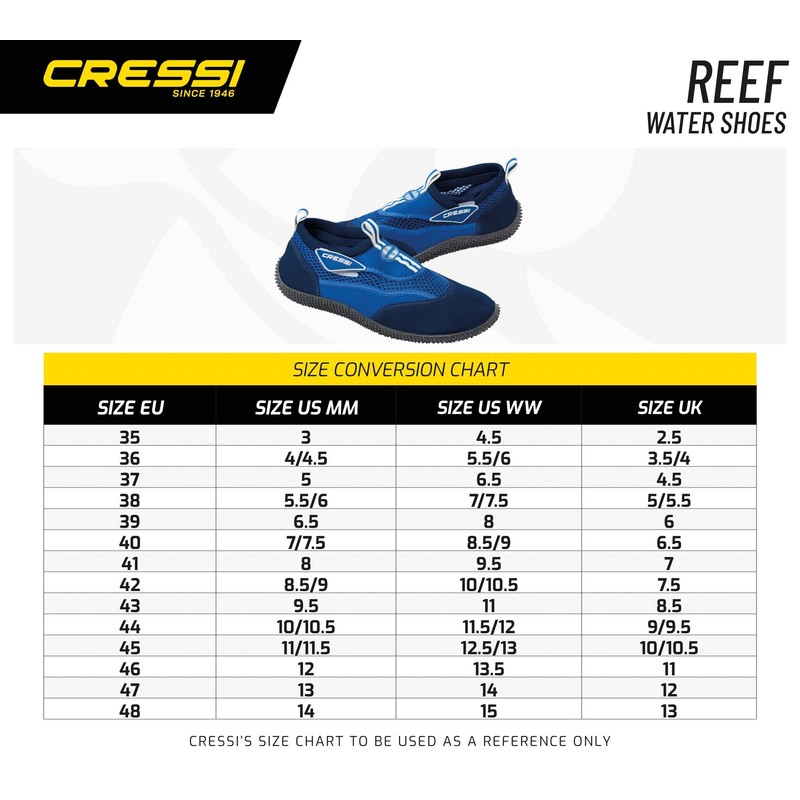 Cressi Unisex Reef Bathing Shoes, black, 39 eu