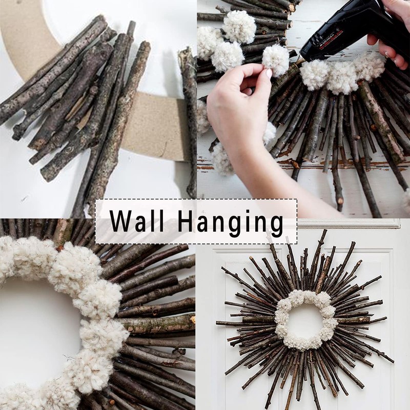 LAZACA Wooden Sticks Crafts Twigs for Crafting Natural Wood Unfinished