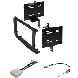 ASC Audio Car Stereo Radio Install Dash Kit, Wire Harness, and Antenna Adapter to Add a Double Din Aftermarket Radio for 2008 2009 2010 Nissan Rogue