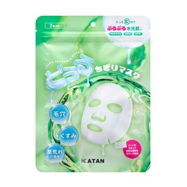KATAN Douchiri Mask, Formulated with Glutathione, Silica, Niacinamide, CICA, Face Sheet, 7 Sheets