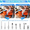 PONEYA 9 PCS Grease Gun Couplers, Quick Connect Greasing Accessory